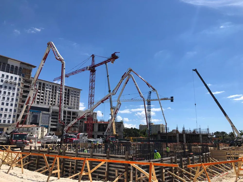 Active construction site